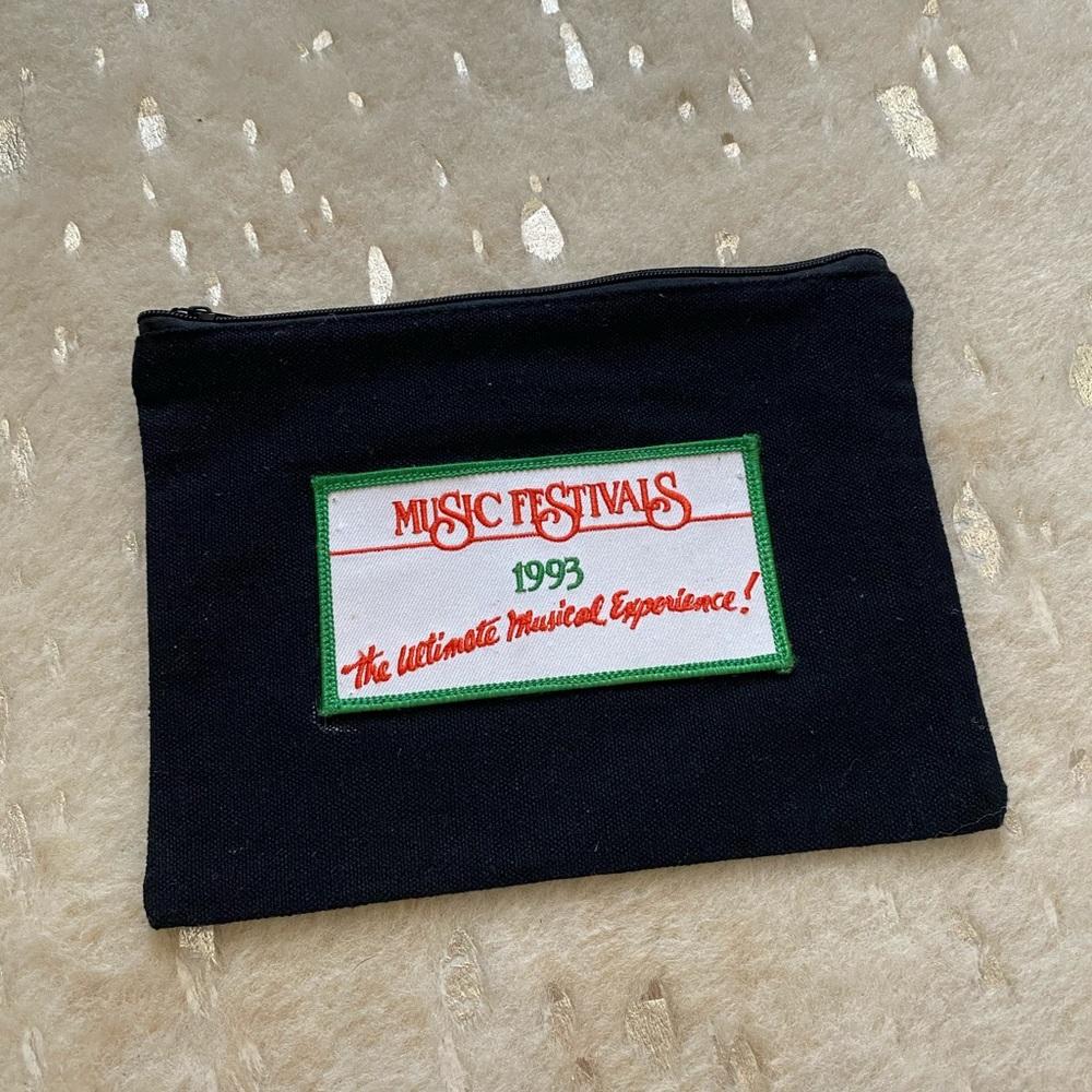 Vintage Music Festivals Patch Pouch
